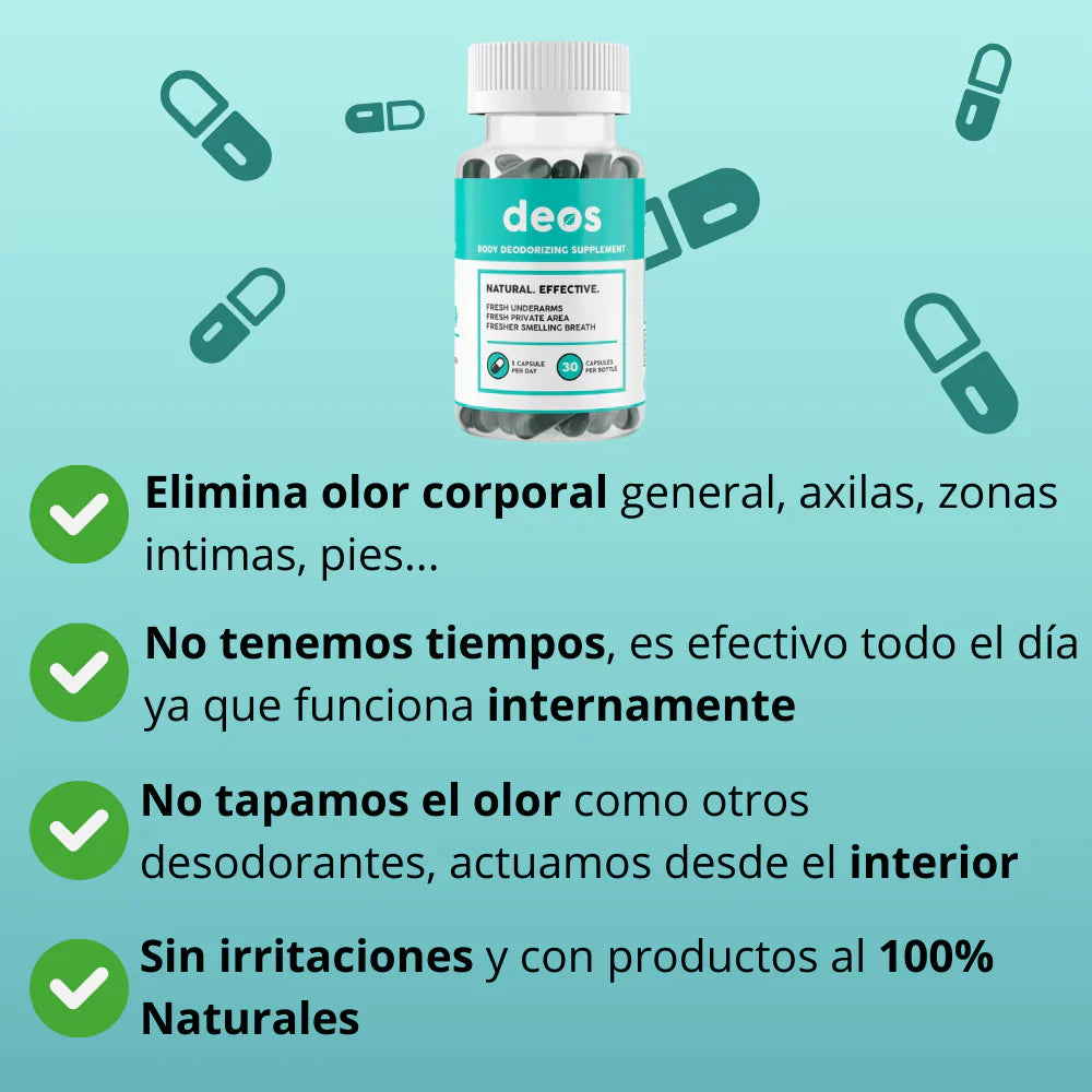 Desodorante Corporal Deos (30 capsulas)
