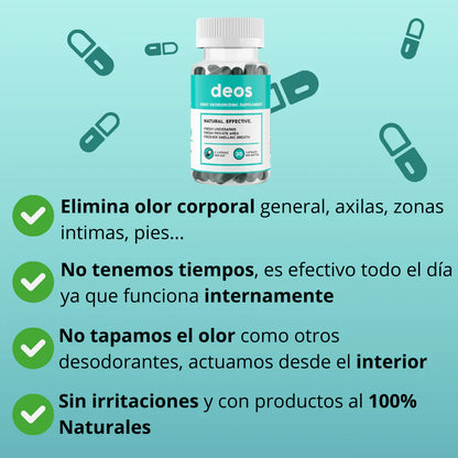Desodorante Corporal Deos (30 capsulas)